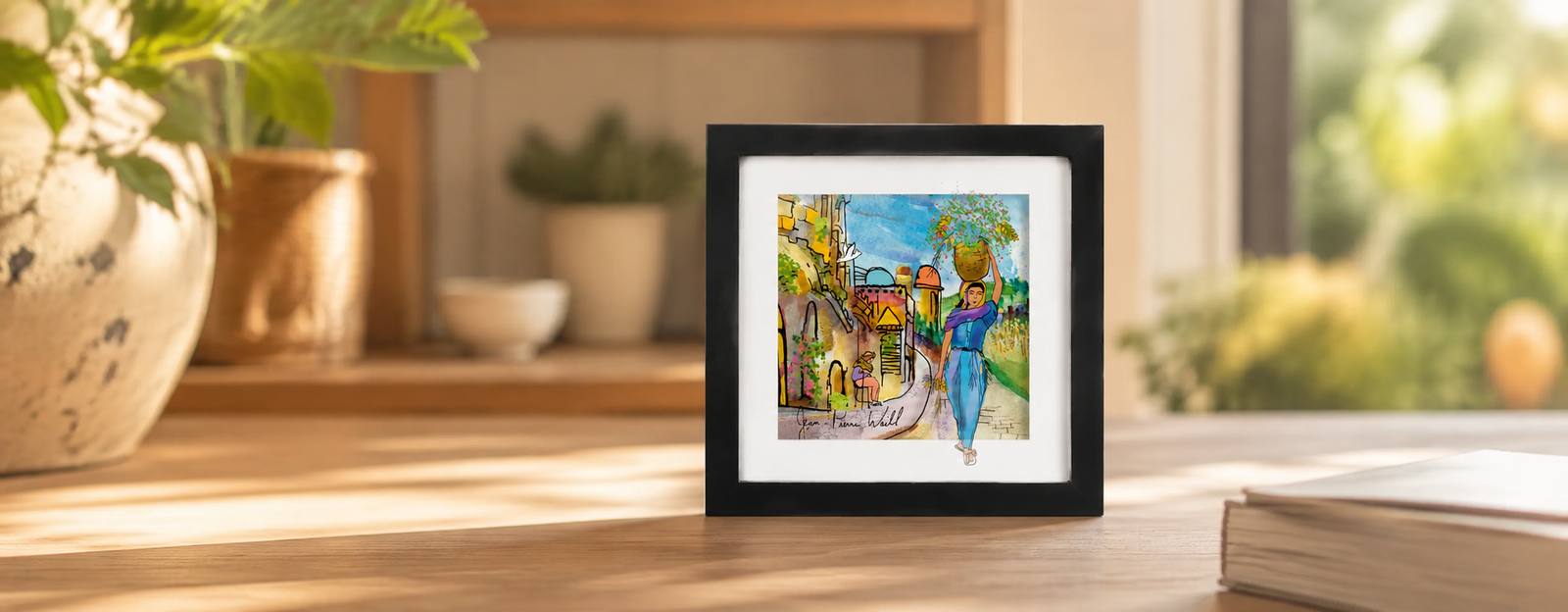 Ruth — 3D glass painting by Jean-Pierre Weill: the biblical Ruth, a figure of courage and compassion