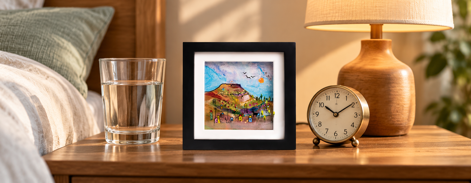 Herodium — 3D glass painting by Jean-Pierre Weill