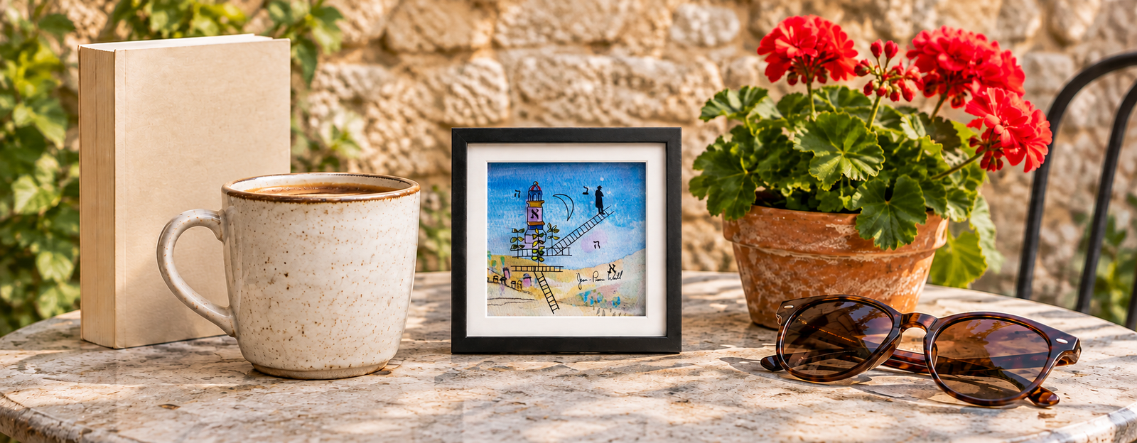 Jerusalem — 3D glass painting by Jean-Pierre Weill